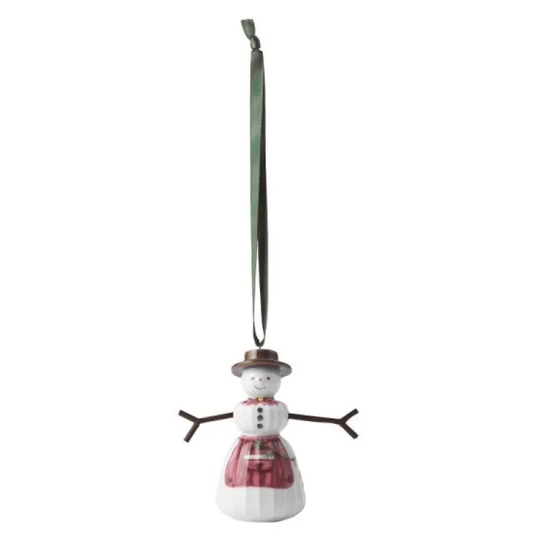 Hammershøi Christmas snøkone hengende 9 cm hvit m/ dekor