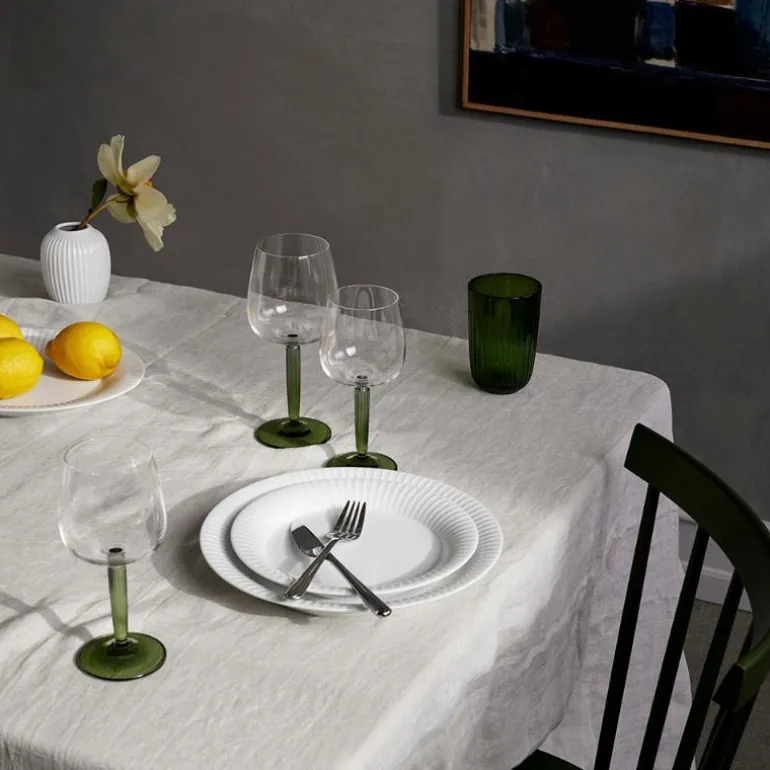 Hammershøi hvitvinsglass 35 cl 2 stk grønn