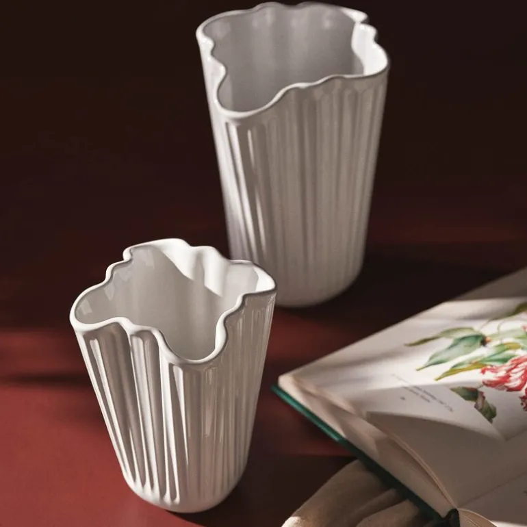 Hammershøi unfold vase 16,5 cm hvit