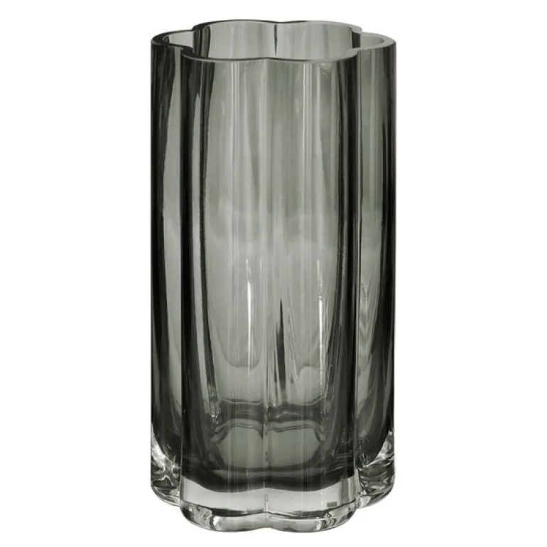 Hanami glassvase 9x18 cm røykgrå