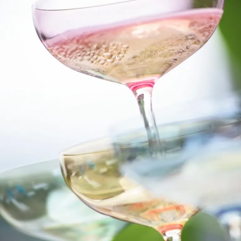 Happy champagneglass 28 cl gull