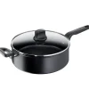 Hard Titanium Pro sautepanne 28 cm m/ lokk svart