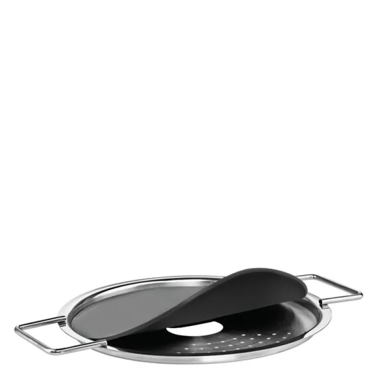 Hellelokk 16 cm svart/stål