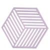 Hexagon bordskåner 16 cm lupine