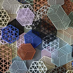 Hexagon bordskåner 24 cm rosemary