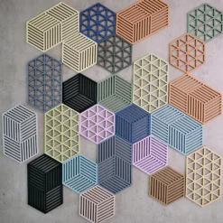 Hexagon bordskåner 16 cm rosemary