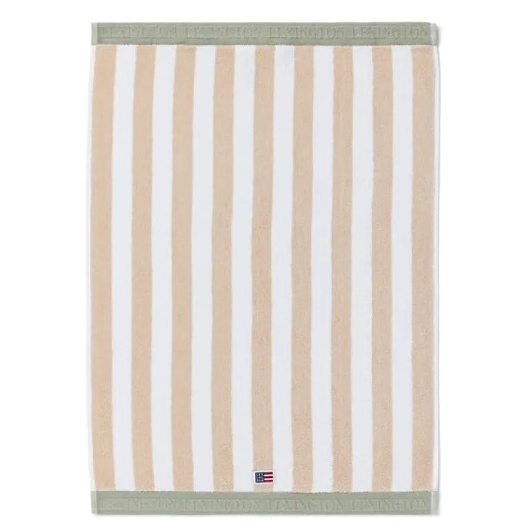 Håndkle blokkstriper 70x130 cm moonbeam