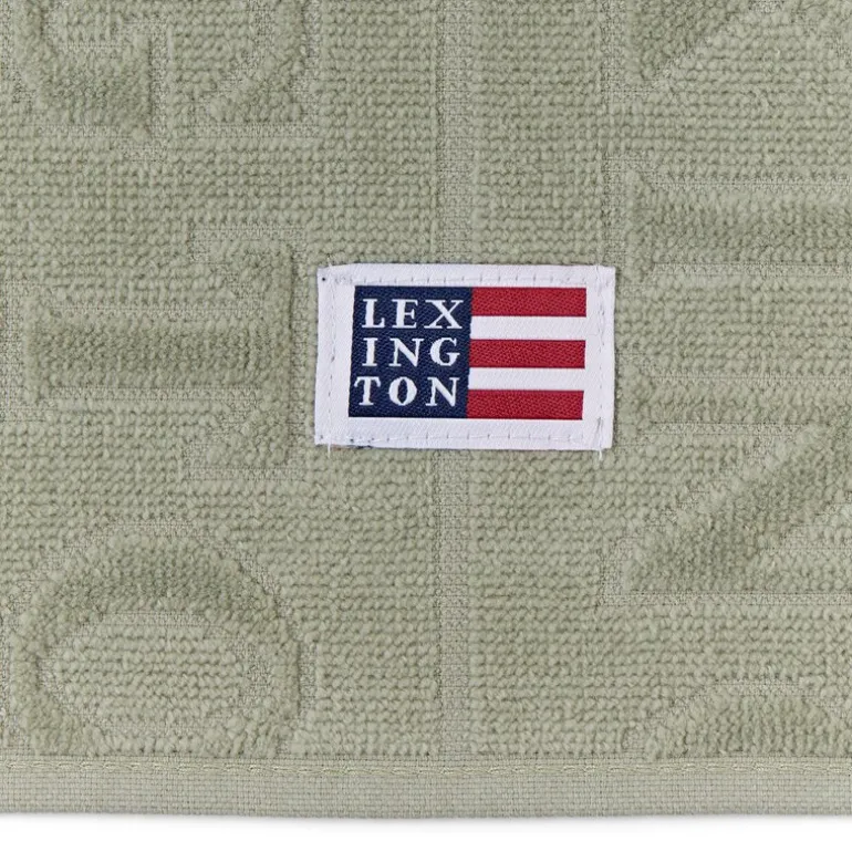 Håndkle velour jacquard 30x50 cm vintage green