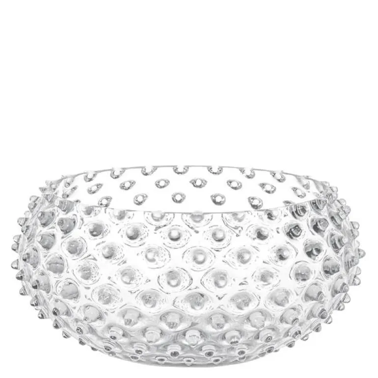 Hobnail skål 23 cm crystal