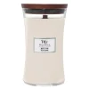 Hourglass duftlys stor white teak