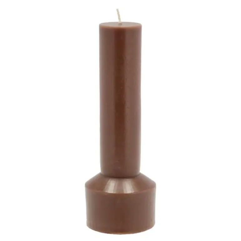 Hvils lys 7x20 cm brown