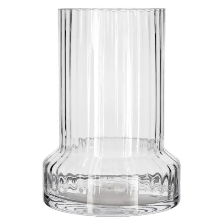 Hvils vase m/ riller 21x29 cm klar