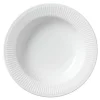 Hvit Riflet pastatallerken 30 cm
