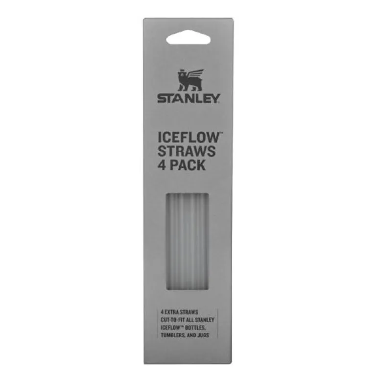 Iceflow flip straw sugerør 4 stk klar