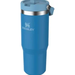 Iceflow flip straw tumbler termoflaske 0,89L asurblå