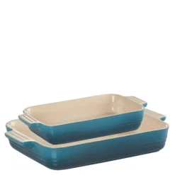 Ildfast formsett stentøy 25+32 cm deep teal