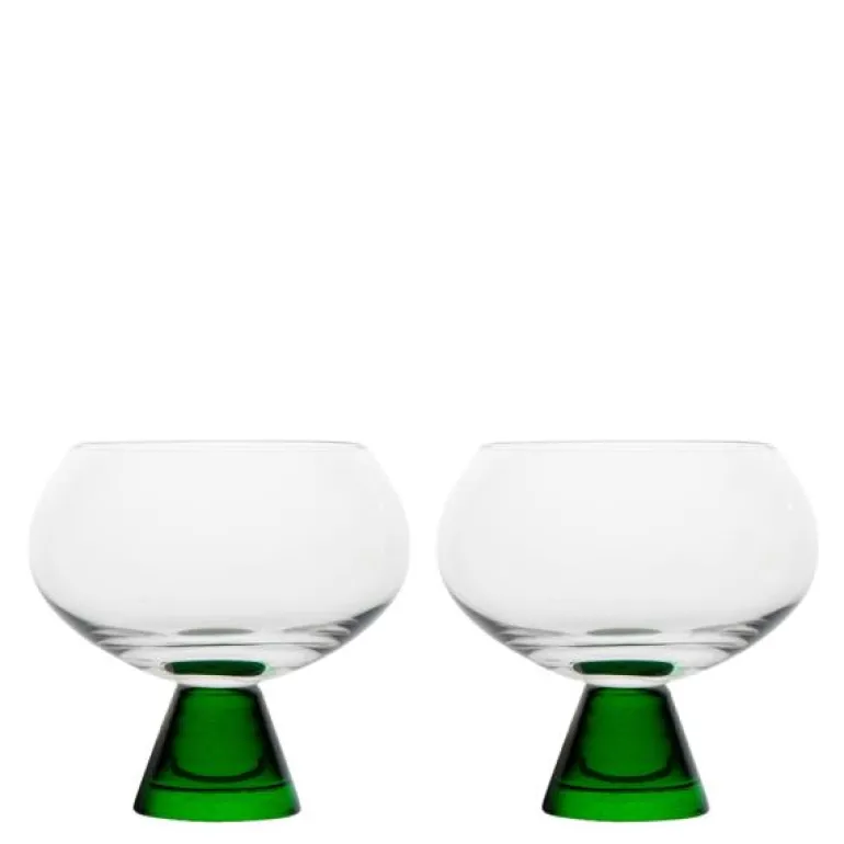 Indy glass 24 cl 2 stk grønn