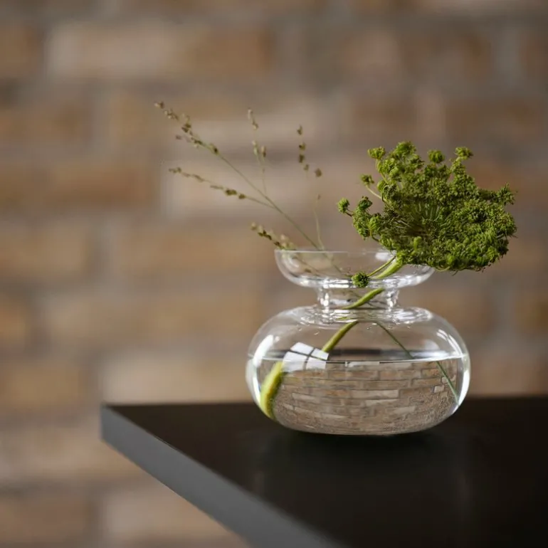 Inu vase 11x9 cm pure clear