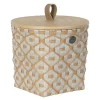 Ivy & Rose liten kurv m/lokk 20x19 cm pale grey