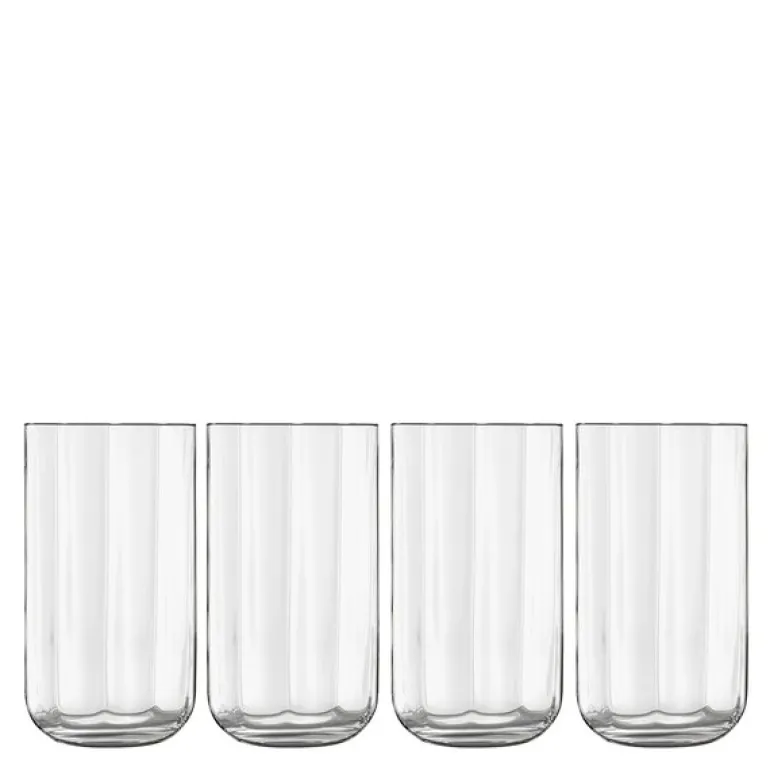 Jazz ølglass/longdrinkglass 45 cl 4 stk