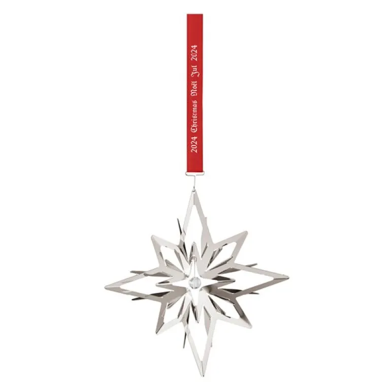 Jul 2024 ornament stjerne sølv