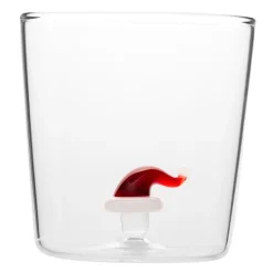 Jul vannglass med figur 35 cl nisselue