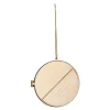 Julepynt medaljong m/fotoramme 7x7 cm bestefar gull