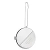 Julepynt medaljong m/fotoramme 7x7 cm farfar sølv