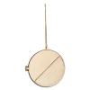 Julepynt medaljong m/fotoramme 7x7 cm god som du gull