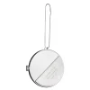 Julepynt medaljong m/fotoramme 7x7 cm farmor sølv