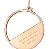 Julepynt m/fotoramme Farfar 7x0,5 cm 14K gull