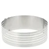 Justerbar kakedeler 24-30x8 cm stål