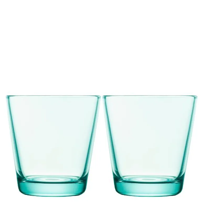Kartio glass 21 cl 2 stk vanngrønn