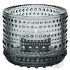 Kastehelmi lyslykt 64 mm grå