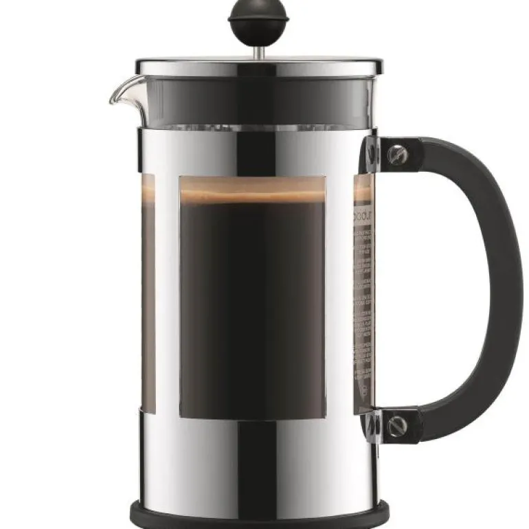 Kenya presskanne 1 L 8 kopper forkrommet