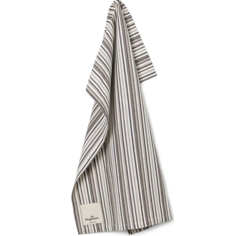 Kjøkkenhåndkle 56x72 small stripes hvit
