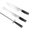 Knivsett 3 stk stål/svart