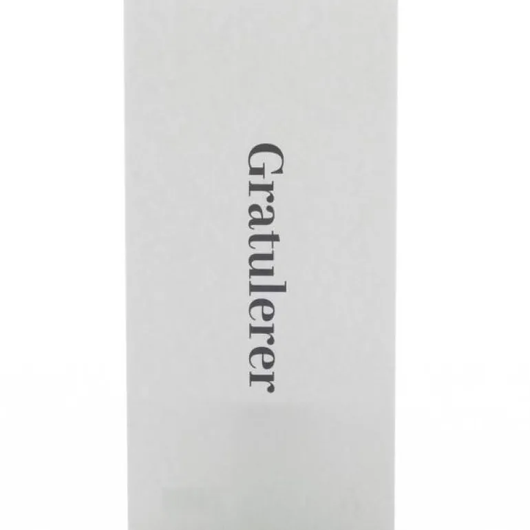 Kort 7,5x16 cm gratulerer
