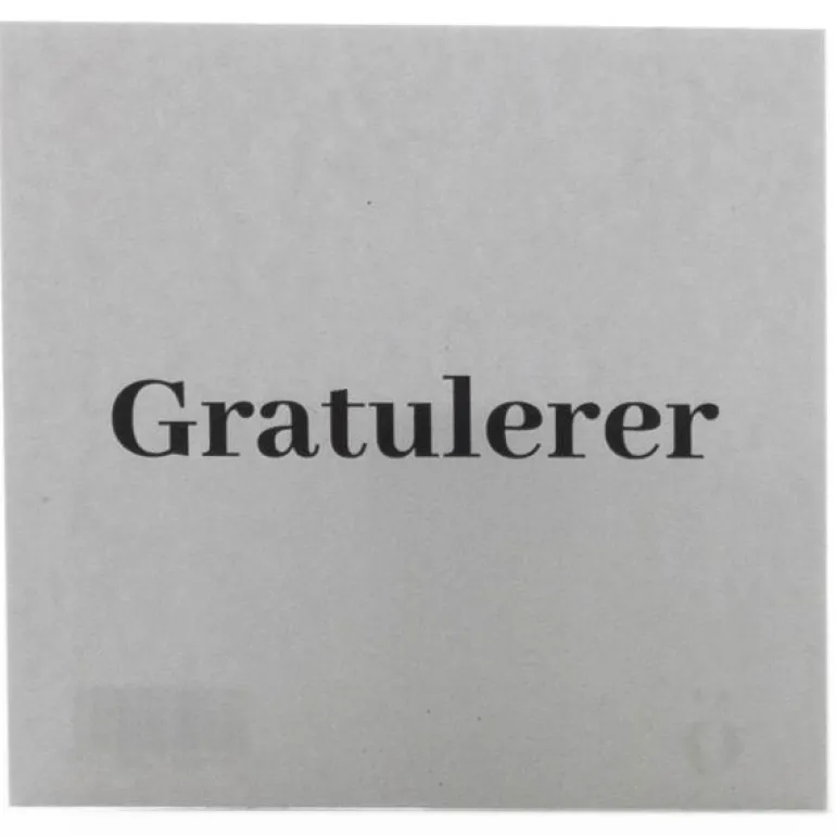 Kort 8x8cm gratulerer