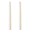 Kronelys 25 cm 2 stk ivory