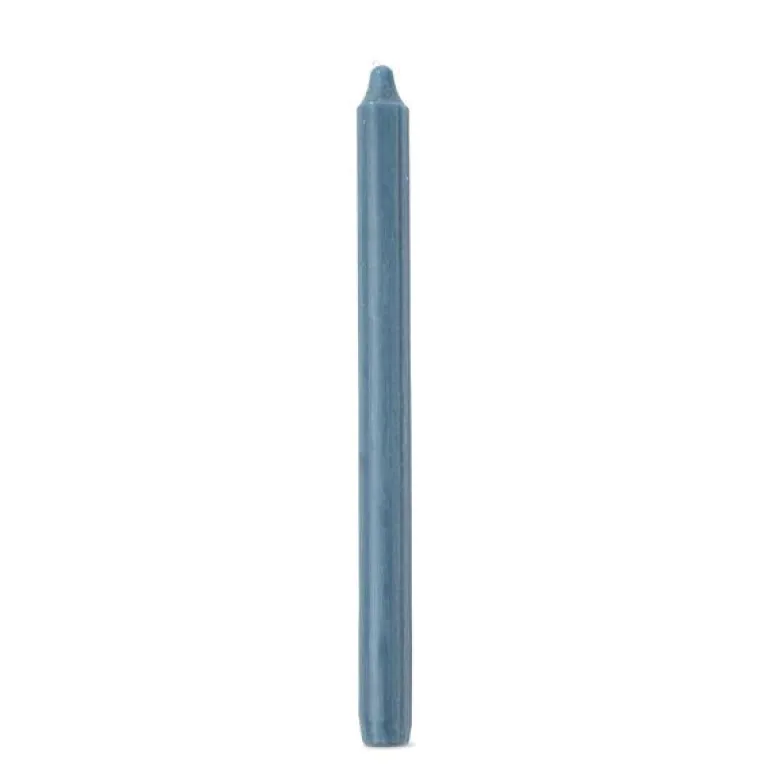 Kronelys 28,5 cm blå grå