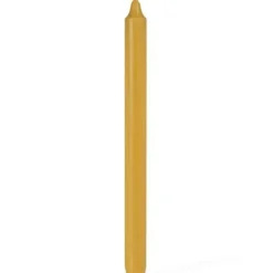Kronelys 28 cm oker