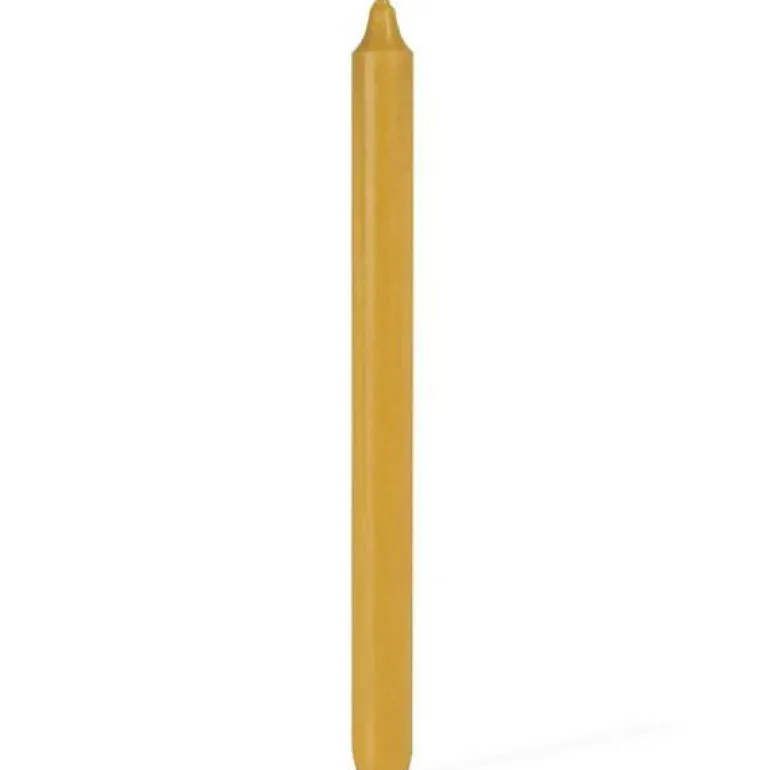 Kronelys 28 cm oker