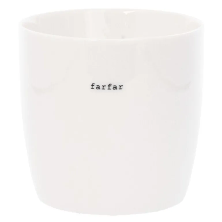 Krus farfar 30 cl hvit