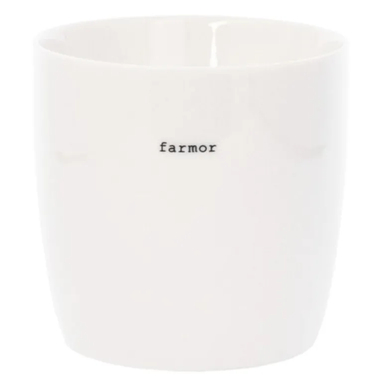 Krus farmor 30 cl hvit