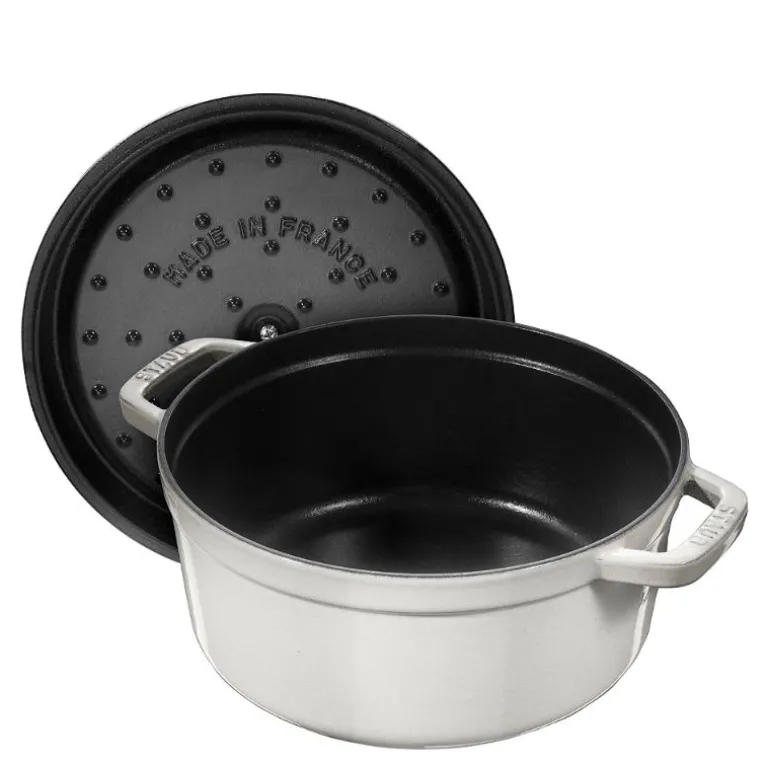 La Cocotte rund gryte 28 cm 6,7L hvit