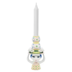 Lady with hat lysestake 16 cm pink
