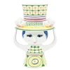 Lady with hat vase 24,5 cm grønn