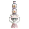 Lady with hat vase 50 cm rosa
