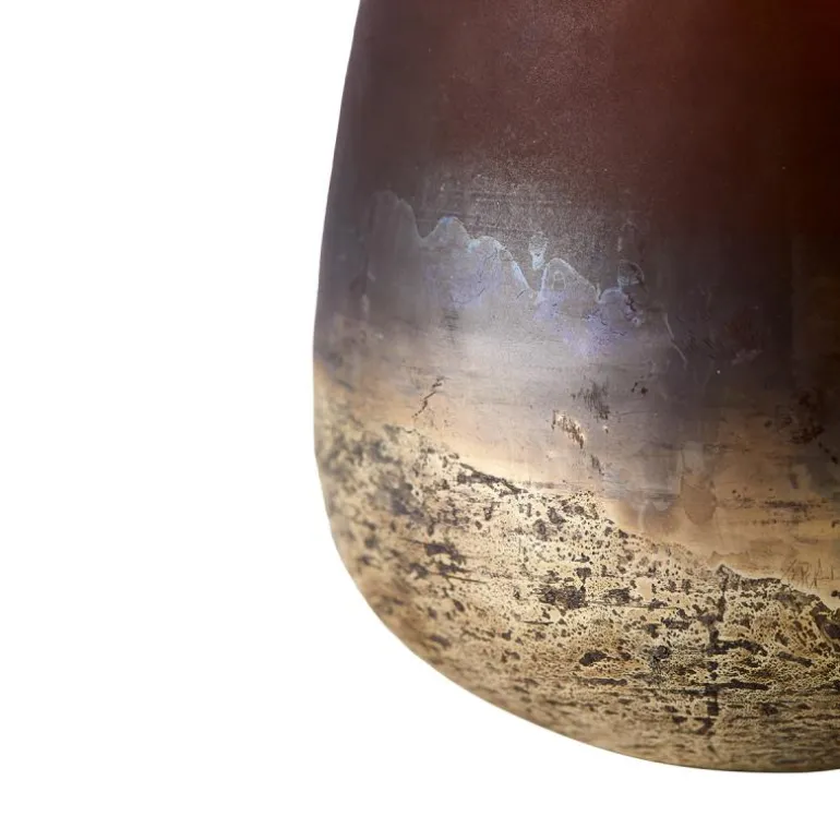 Lana vase 15 cm brun/gull